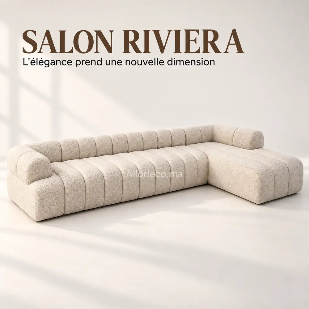 Salon en L Riviera Allodeco – Confort & Design Moderne