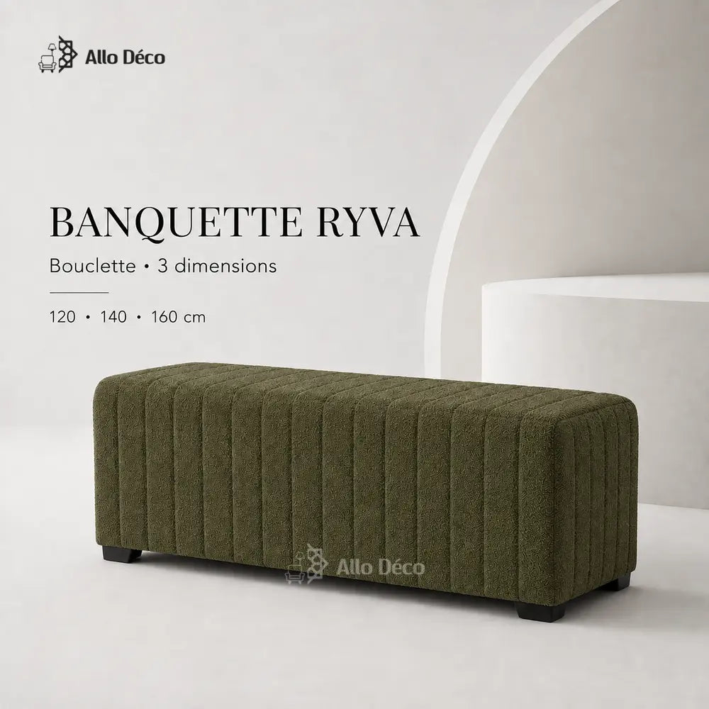 Banquette RYVA Allodeco – Bouclette Design & Polyvalente