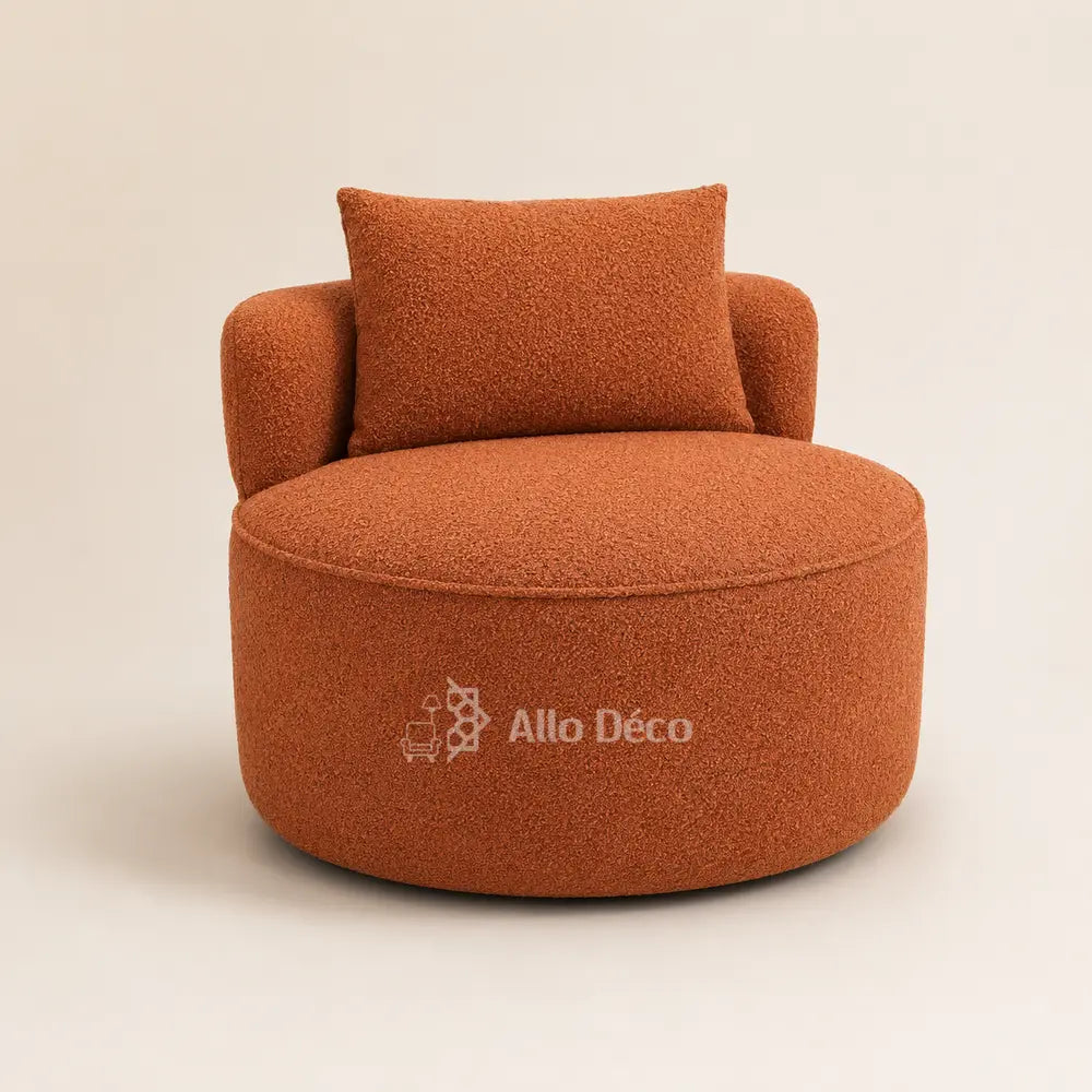 Fauteuil BAMBO 90 cm Allodeco – Rond & bouclette cosy