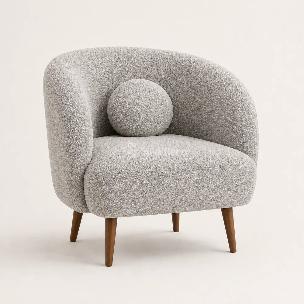 Fauteuil MYLO Allodeco – Bouclette Compact & Confortable