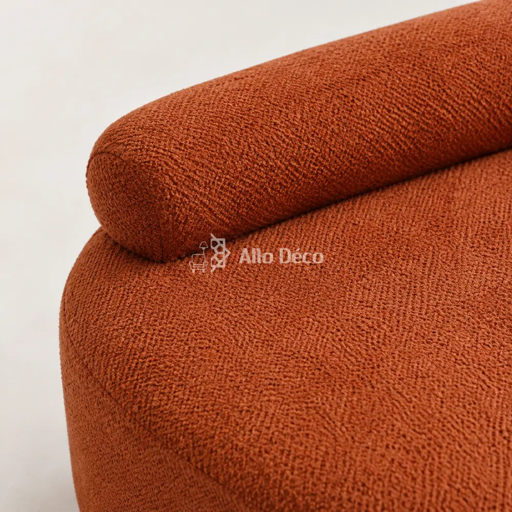 Canapé Banane Allodeco – Bouclette, Confort HR & Design Organique