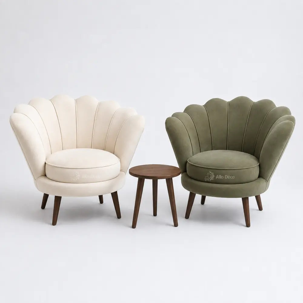 Fauteuil Coquillage Allodeco – Design Élégant & Enveloppant