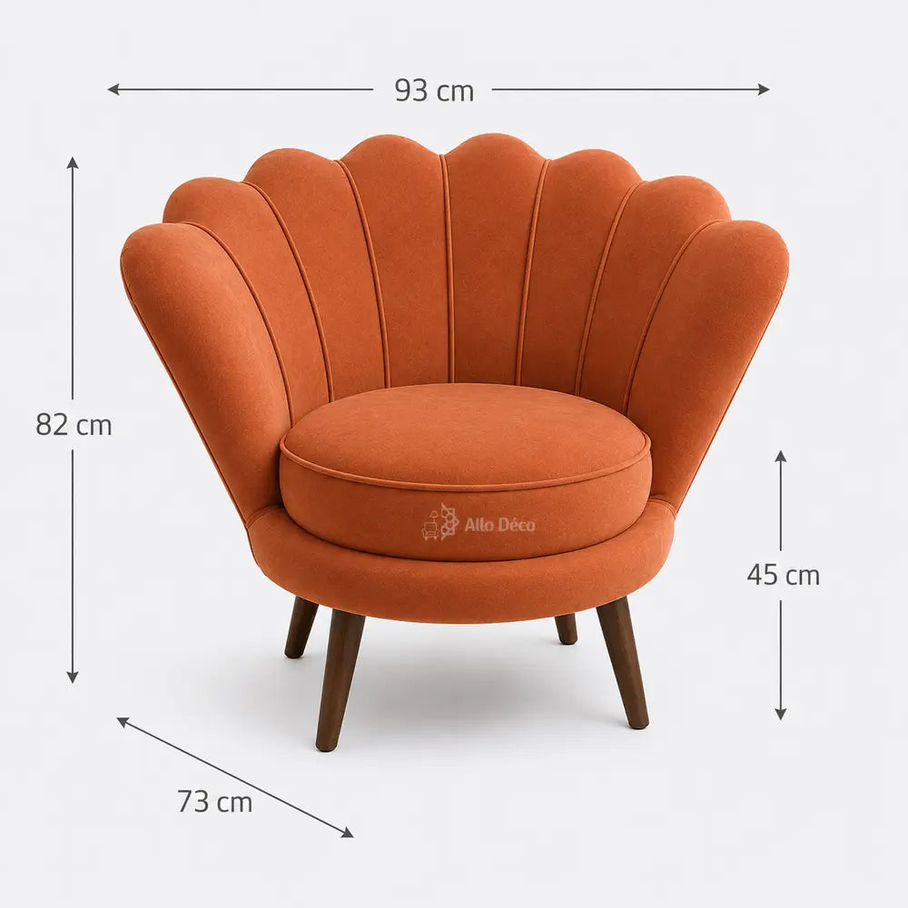 Fauteuil Coquillage Allodeco – Design Élégant & Enveloppant