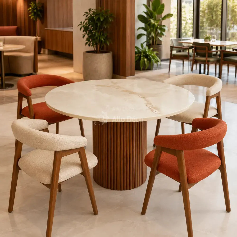 Table à Manger SOLENA Allodeco – Céramique & Bois Massif