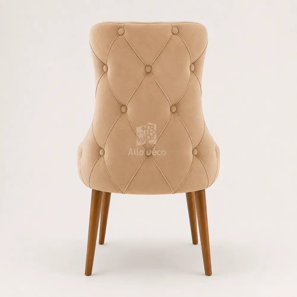 Chaise PRESTIGE Allodeco – Hêtre massif & tissu anti-tache