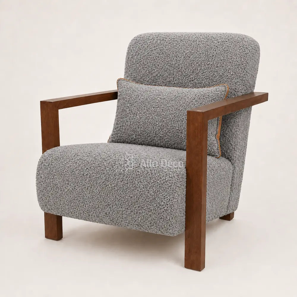 Fauteuil UTRECHT Allodeco – Hêtre massif & confort généreux