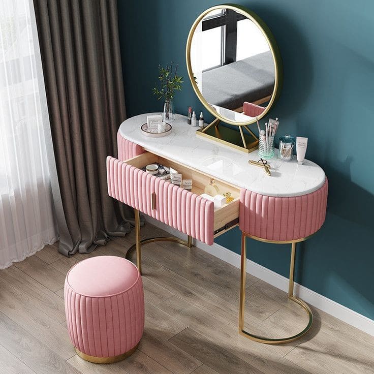 Pack Coiffeuse + Tabouret + Miroir Maroc