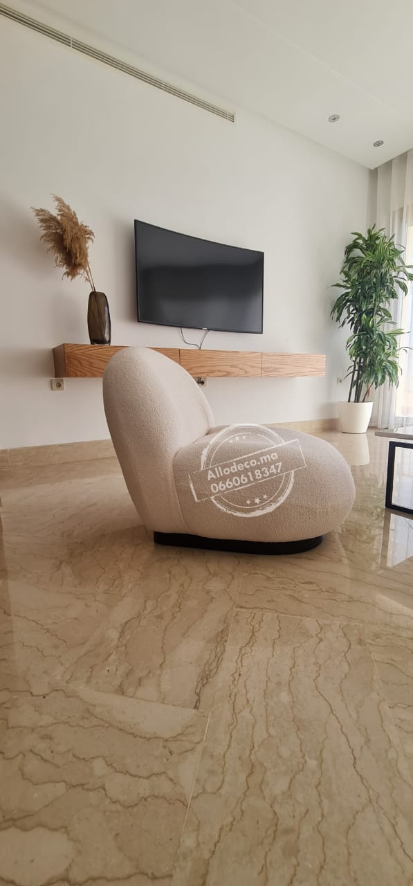 Fauteuil Pacha Bouclette - Allodeco Maroc