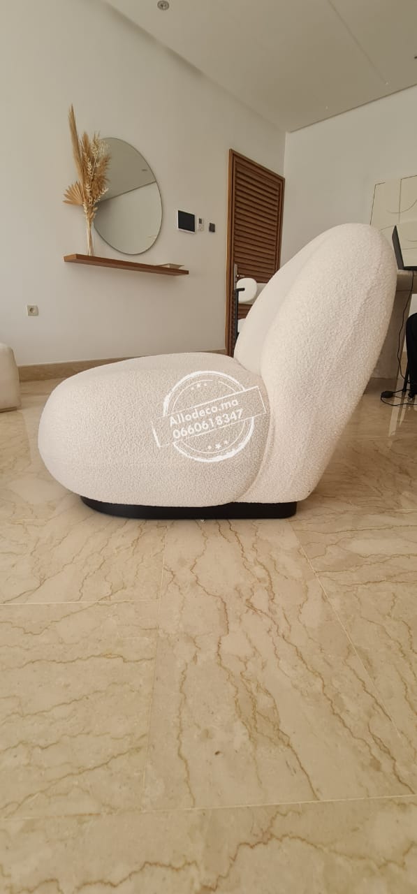 Fauteuil Pacha Bouclette - Allodeco Maroc