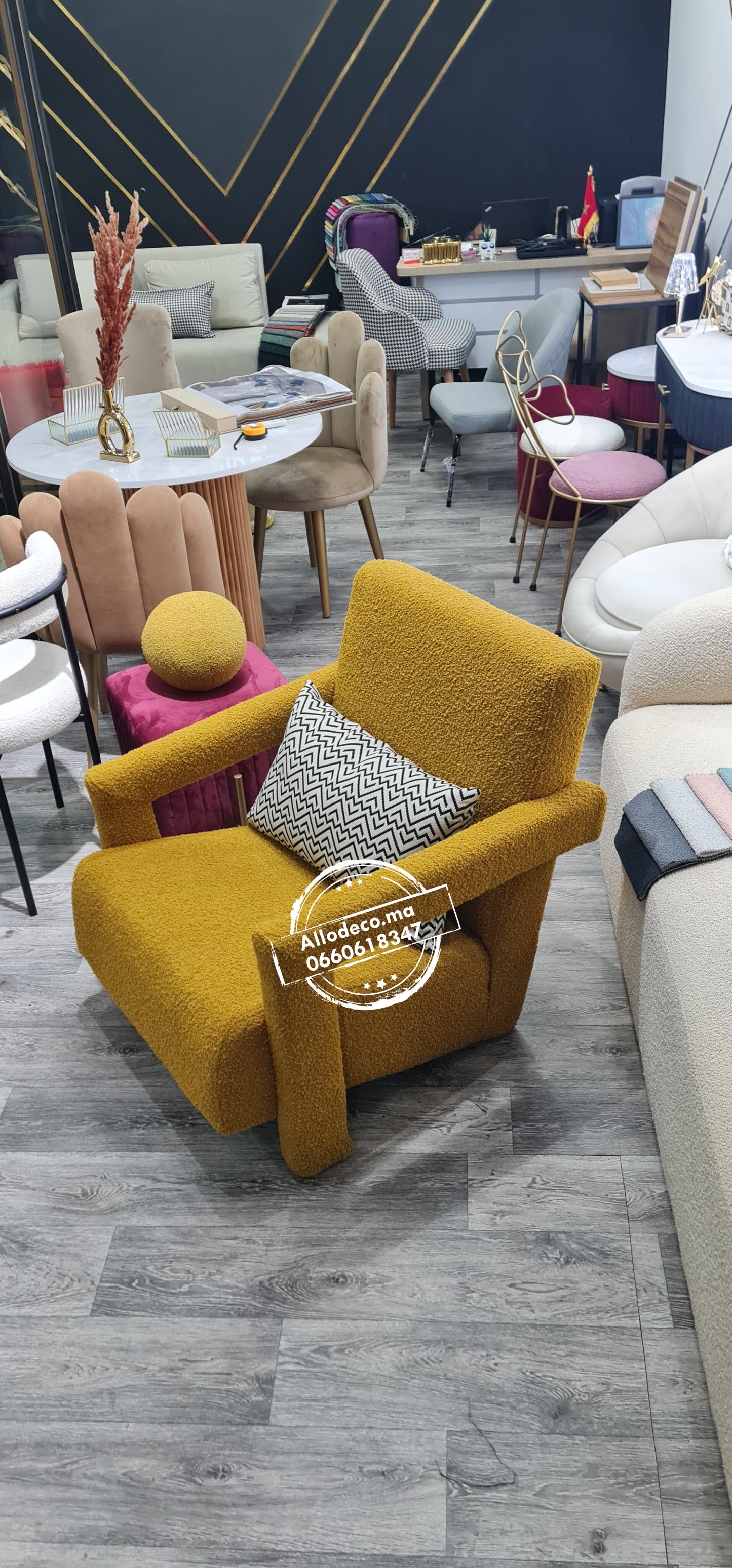 Fauteuil UTRECHT Maroc design - allodeco Maroc