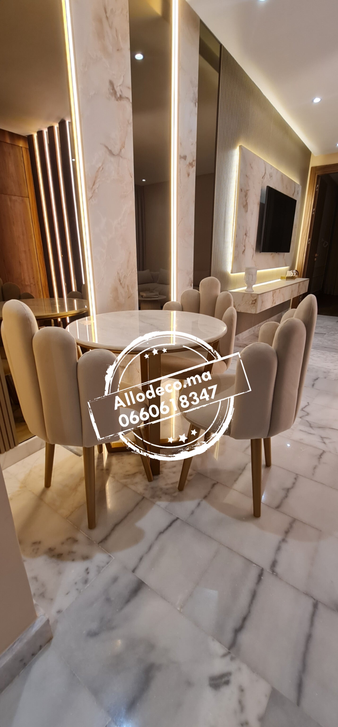 Table à manger Chico - Maroc chaises table à manger