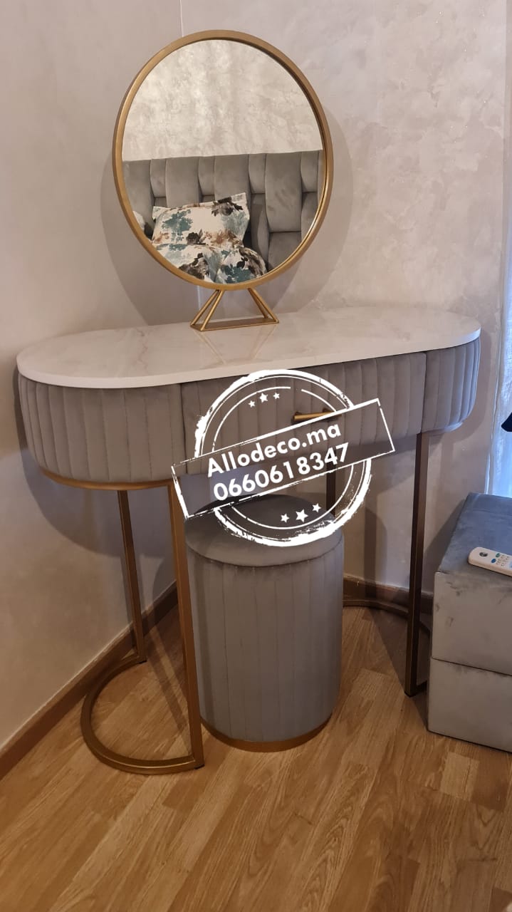 Pack Coiffeuse + Tabouret + Miroir Maroc