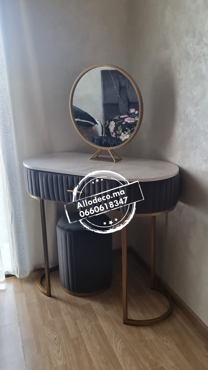 Pack Coiffeuse + Tabouret + Miroir Maroc