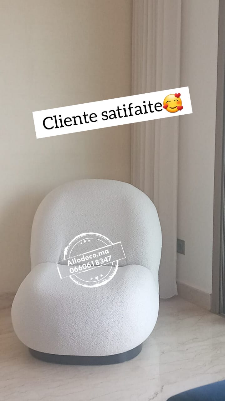 Fauteuil Pacha Bouclette - Allodeco Maroc