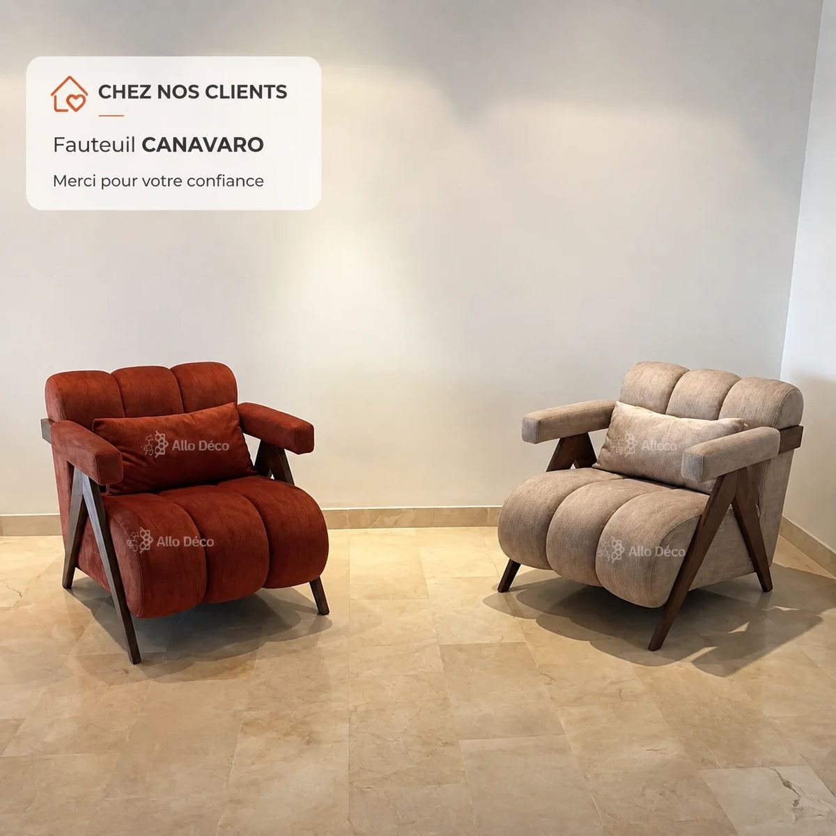 Fauteuil Canavaro Allodeco – Confort & Design Contemporain