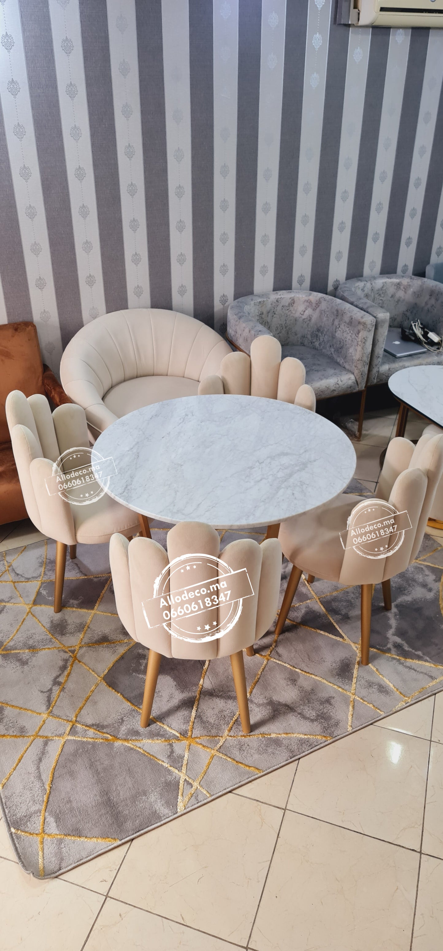 chaise CHICO pour Salle à Manger en Velours, Chaise de Coiffeuse, Chaise de Bureau Rembourrée