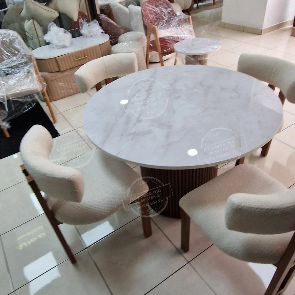 Chaise Dallas – Élégante en bois de hêtre pour salle à manger & salle d’attente