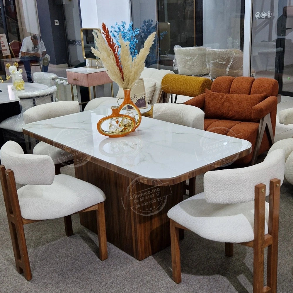 Chaise Dallas – Élégante en bois de hêtre pour salle à manger & salle d’attente