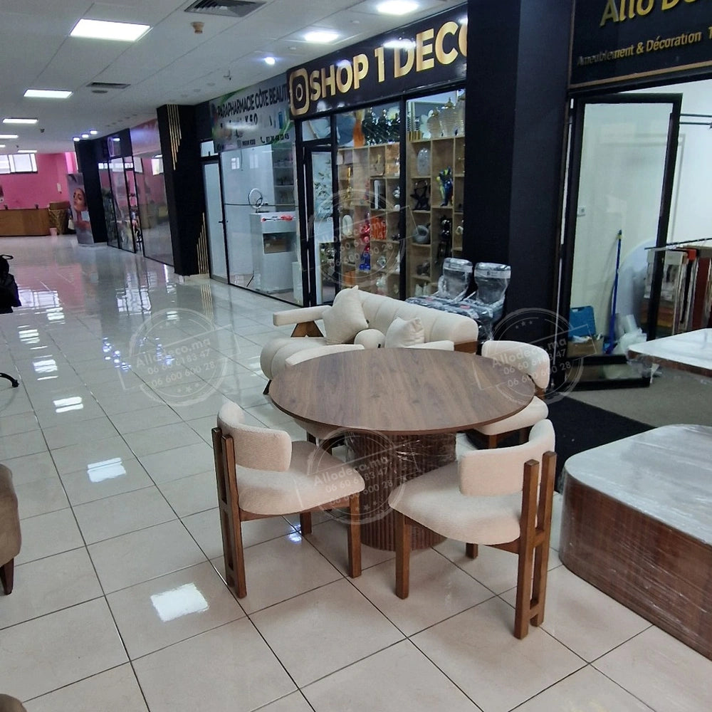 Chaise Dallas – Élégante en bois de hêtre pour salle à manger & salle d’attente