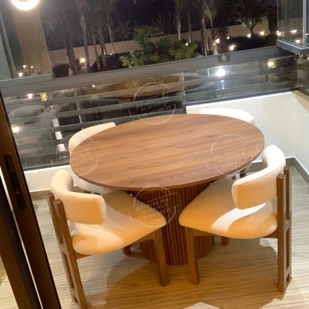 Chaise Dallas – Élégante en bois de hêtre pour salle à manger & salle d’attente