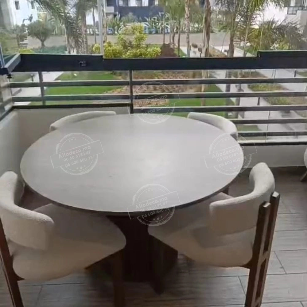 Chaise Dallas – Élégante en bois de hêtre pour salle à manger & salle d’attente