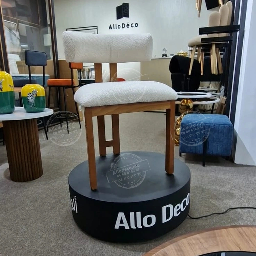 Chaise Dallas – Élégante en bois de hêtre pour salle à manger & salle d’attente
