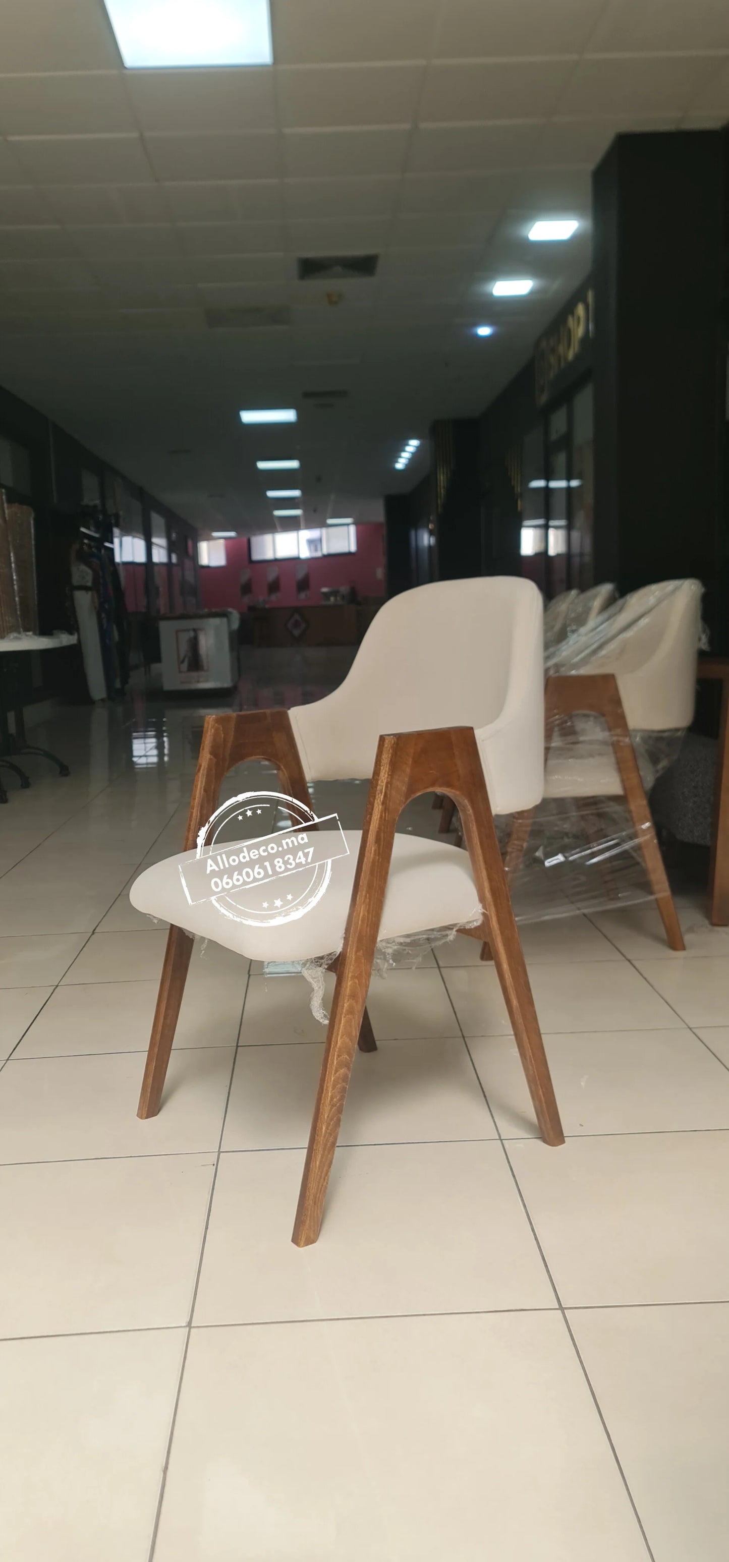 Chaise Alpha Pour salle à manger café restaurant cabinet salle d'attente