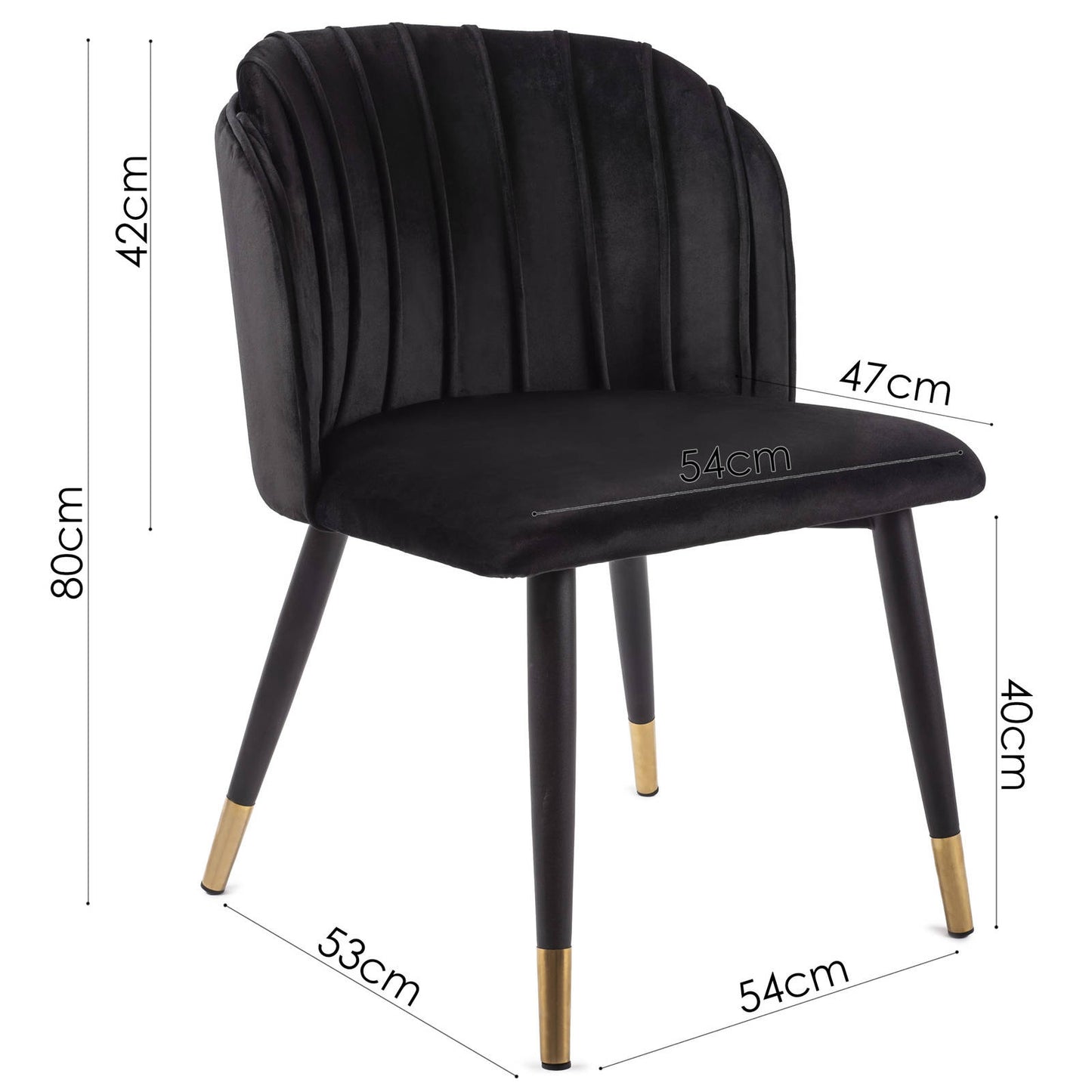 Chaise rembourrée moderne -VITALY Chaises de salle à manger glamour chaise restaurant chaise café
