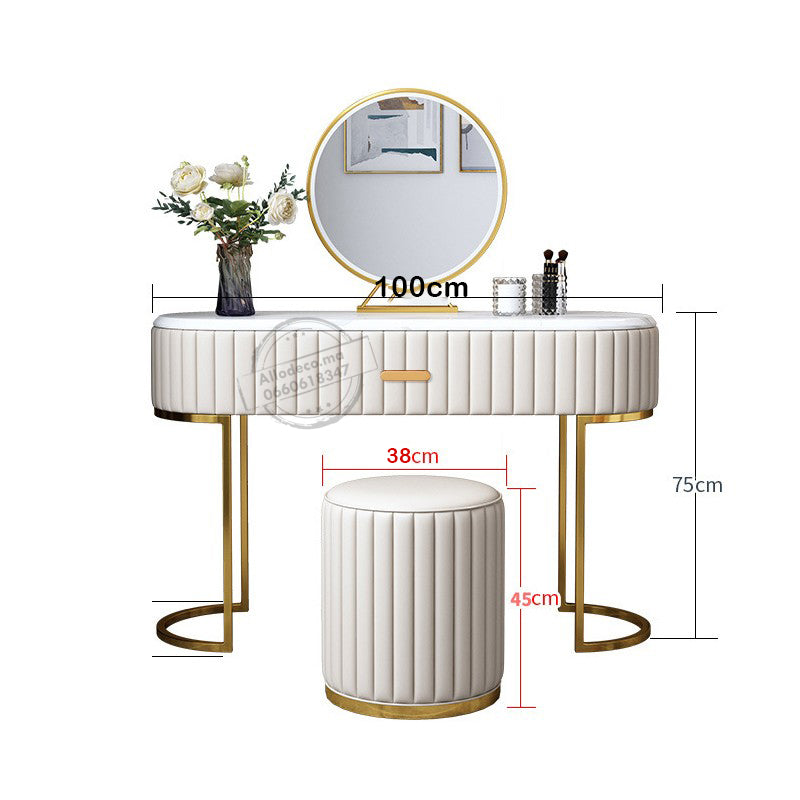 Pack Coiffeuse + Tabouret + Miroir Maroc