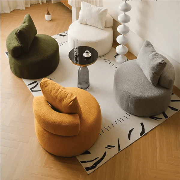 Fauteuil BAMBO 90 cm Allodeco – Rond & bouclette cosy