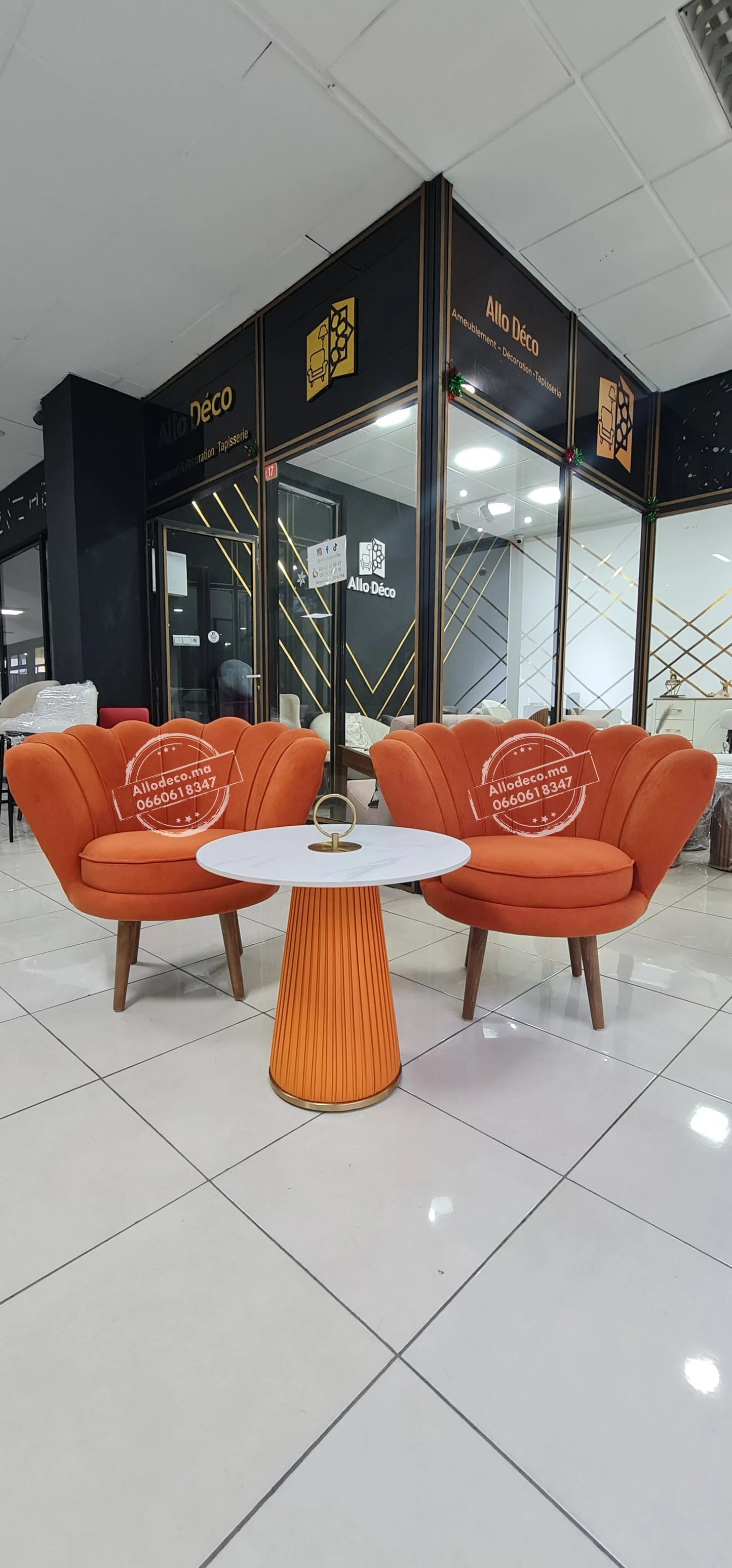 Fauteuil coquillage Chic - Allodeco Maroc