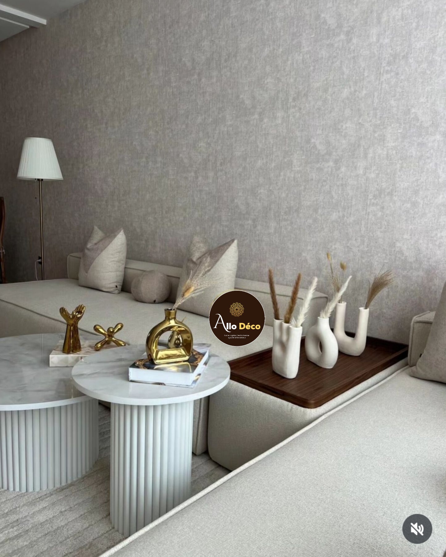 2 tables basses bardage Nardo Blanc - DUO TABLES BASSES MAROC BARDAGE BOIS