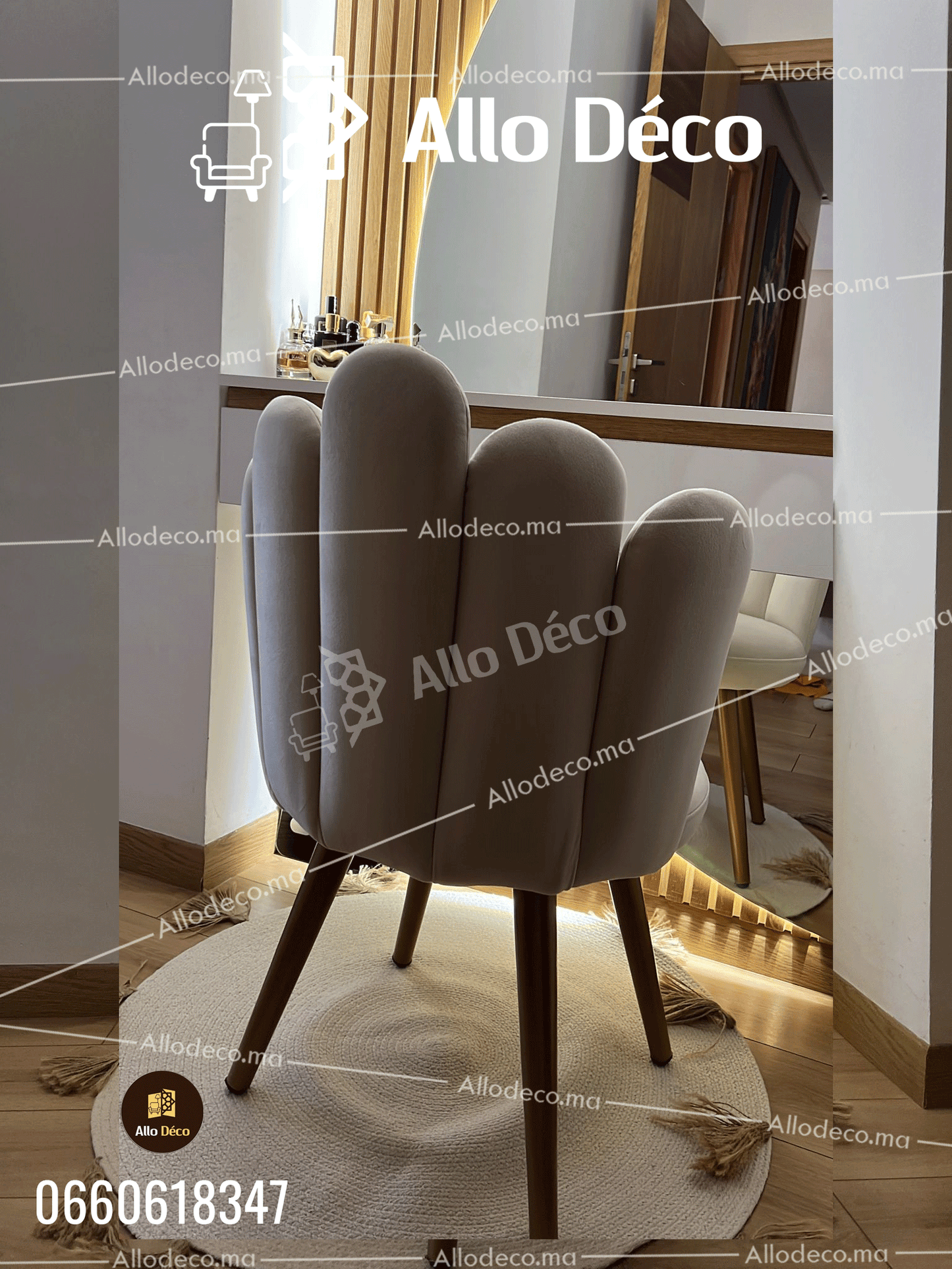 chaise CHICO pour Salle à Manger en Velours, Chaise de Coiffeuse, Chaise de Bureau Rembourrée