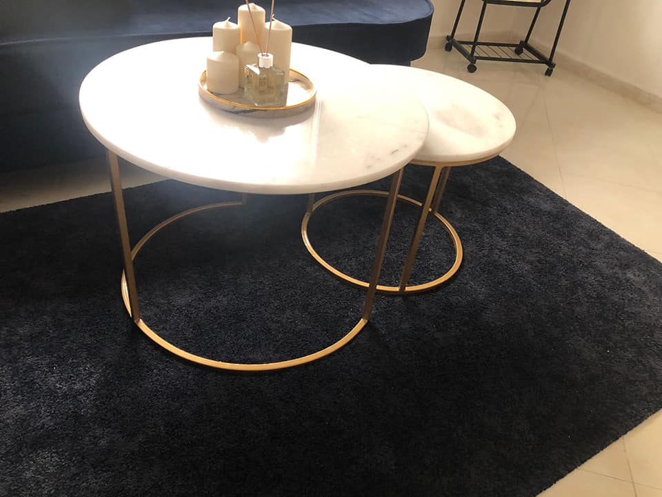 pack les soeurs - Tables gigogne effect marbre