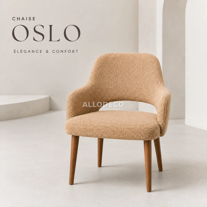 Chaise OSLO Allodeco – Design scandinave en hêtre massif