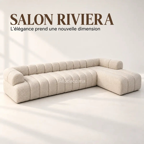 Salon en L Riviera Allodeco – Confort & Design Moderne