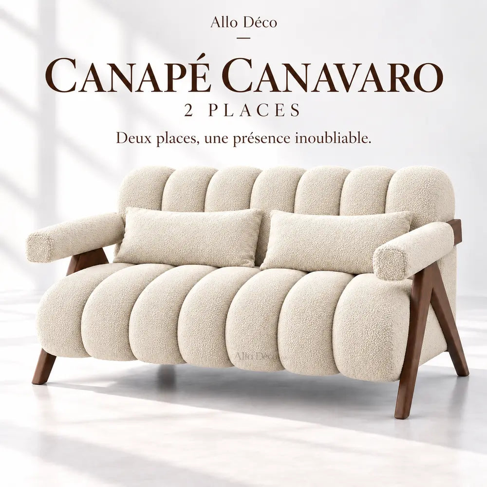 Canapé CANAVARO 2 Places Allodeco – Design Contemporain