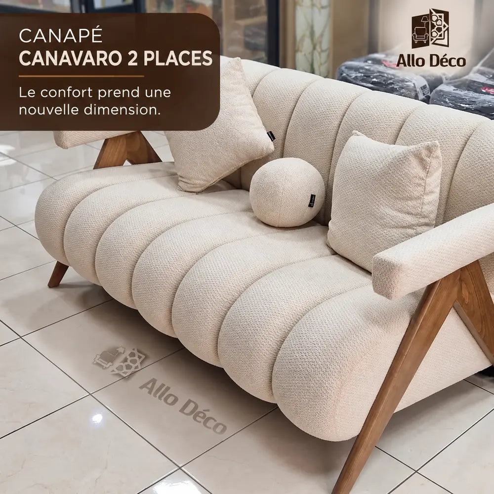 Canapé CANAVARO 2 Places Allodeco – Design Contemporain