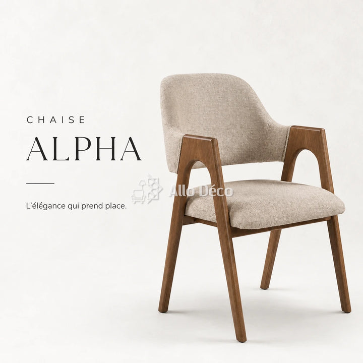 Chaise Alpha Pour salle à manger café restaurant cabinet salle d'attente