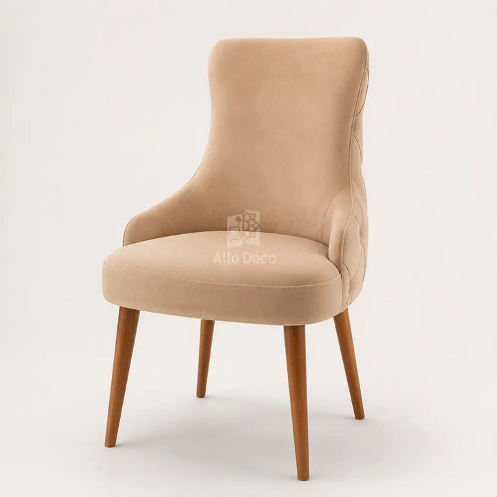 Chaise PRESTIGE Allodeco – Hêtre massif & tissu anti-tache