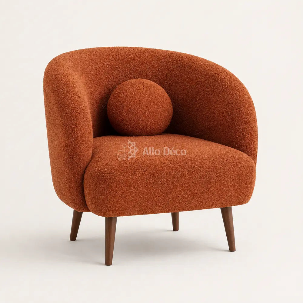 Fauteuil MYLO Allodeco – Bouclette Compact & Confortable