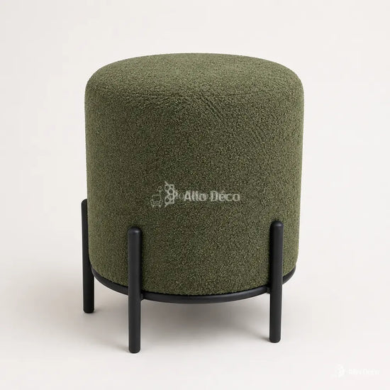 Pouf SÉRÉNA Allodeco – Design Compact & Structure Métal