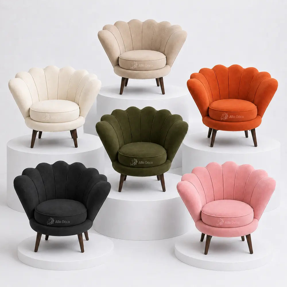 Fauteuil Coquillage Allodeco – Design Élégant & Enveloppant