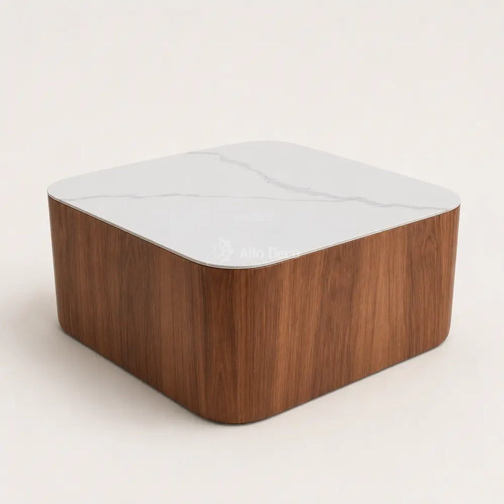 Table Basse ADRIANA Allodeco – Céramique & Noyer