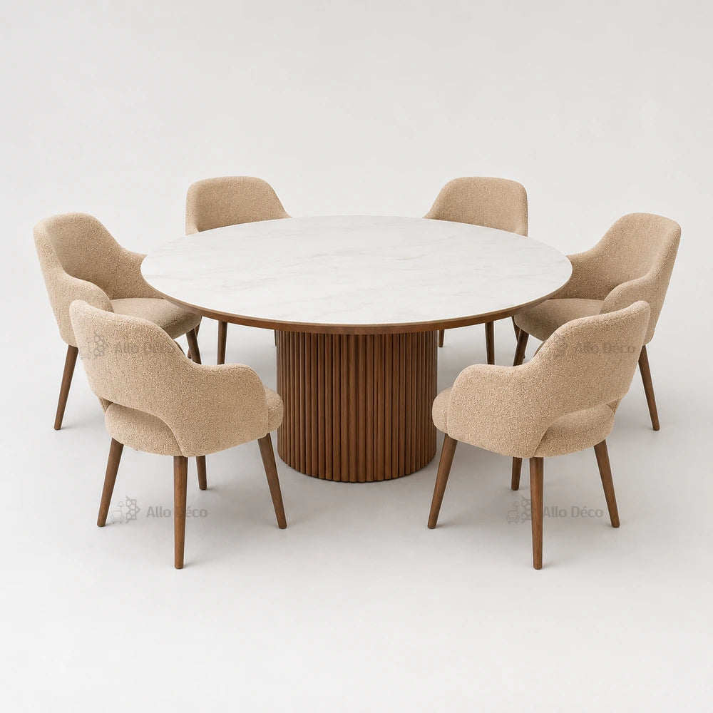 Pack Table SOLENA OSLO Allodeco – Ensemble Salle à Manger