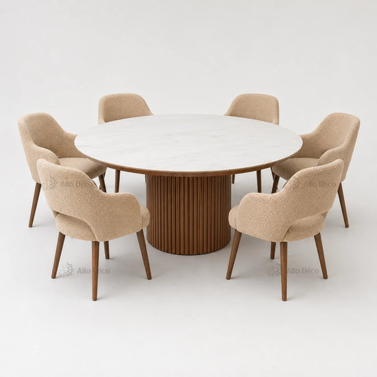 Pack Table SOLENA OSLO Allodeco – Ensemble Salle à Manger