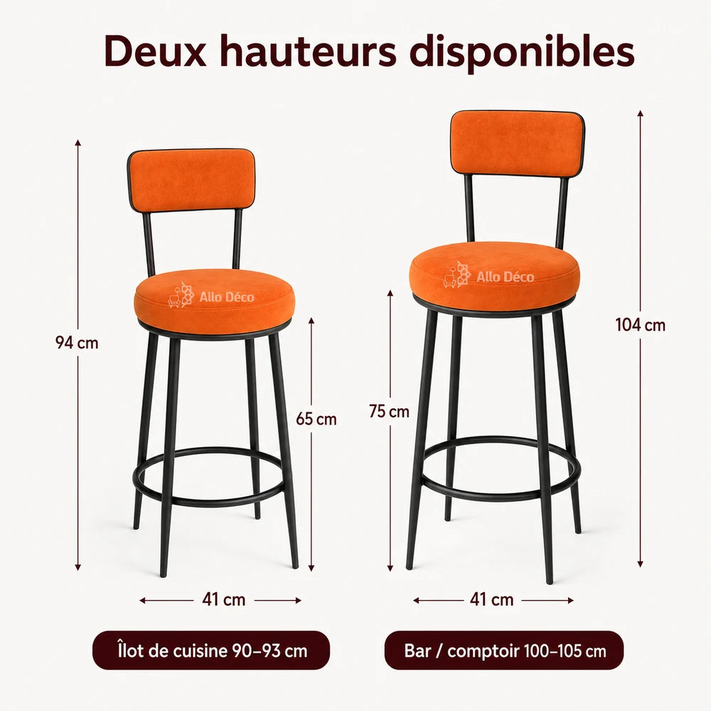Chaise haute - Tabouret  Bar TESLA