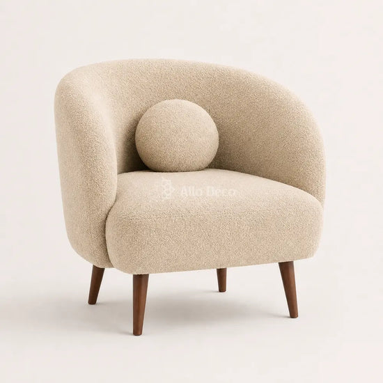 Fauteuil MYLO Allodeco – Bouclette Compact & Confortable