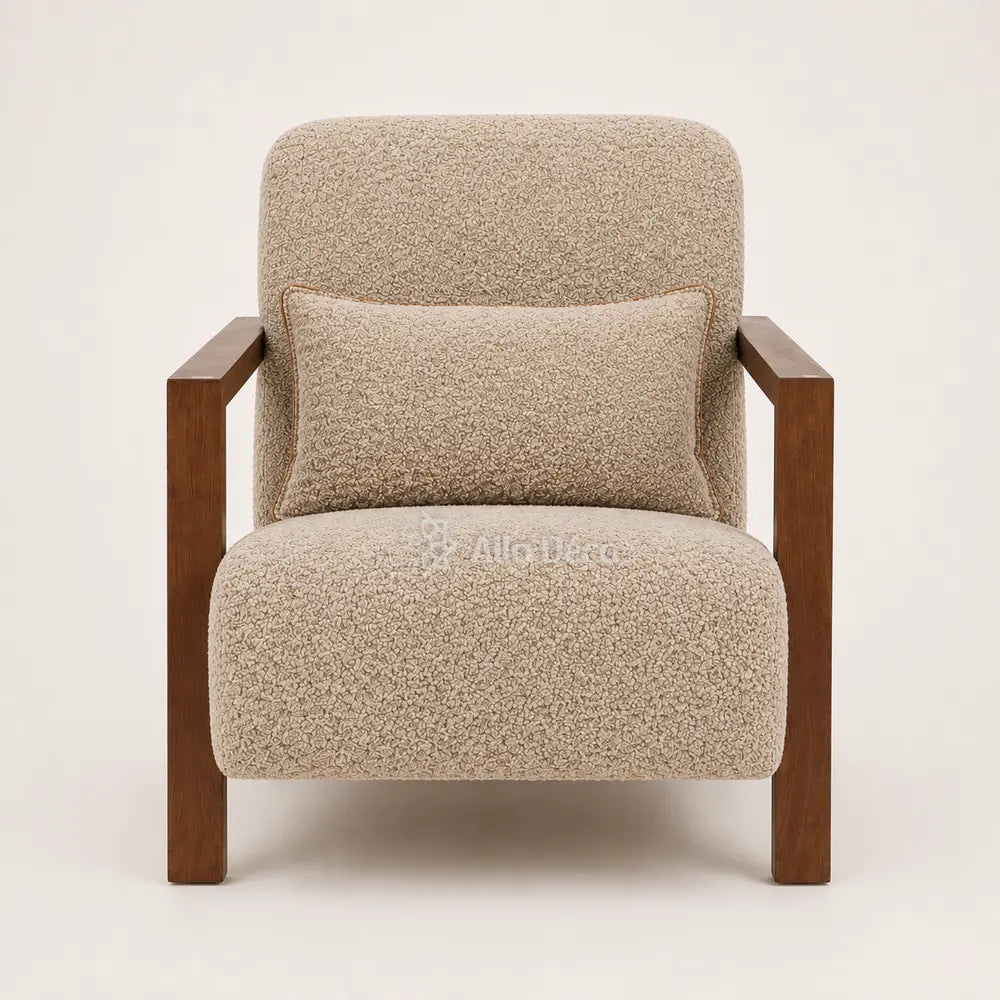 Fauteuil UTRECHT Allodeco – Hêtre massif & confort généreux