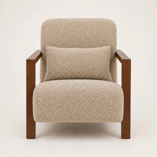 Fauteuil UTRECHT Allodeco – Hêtre massif & confort généreux